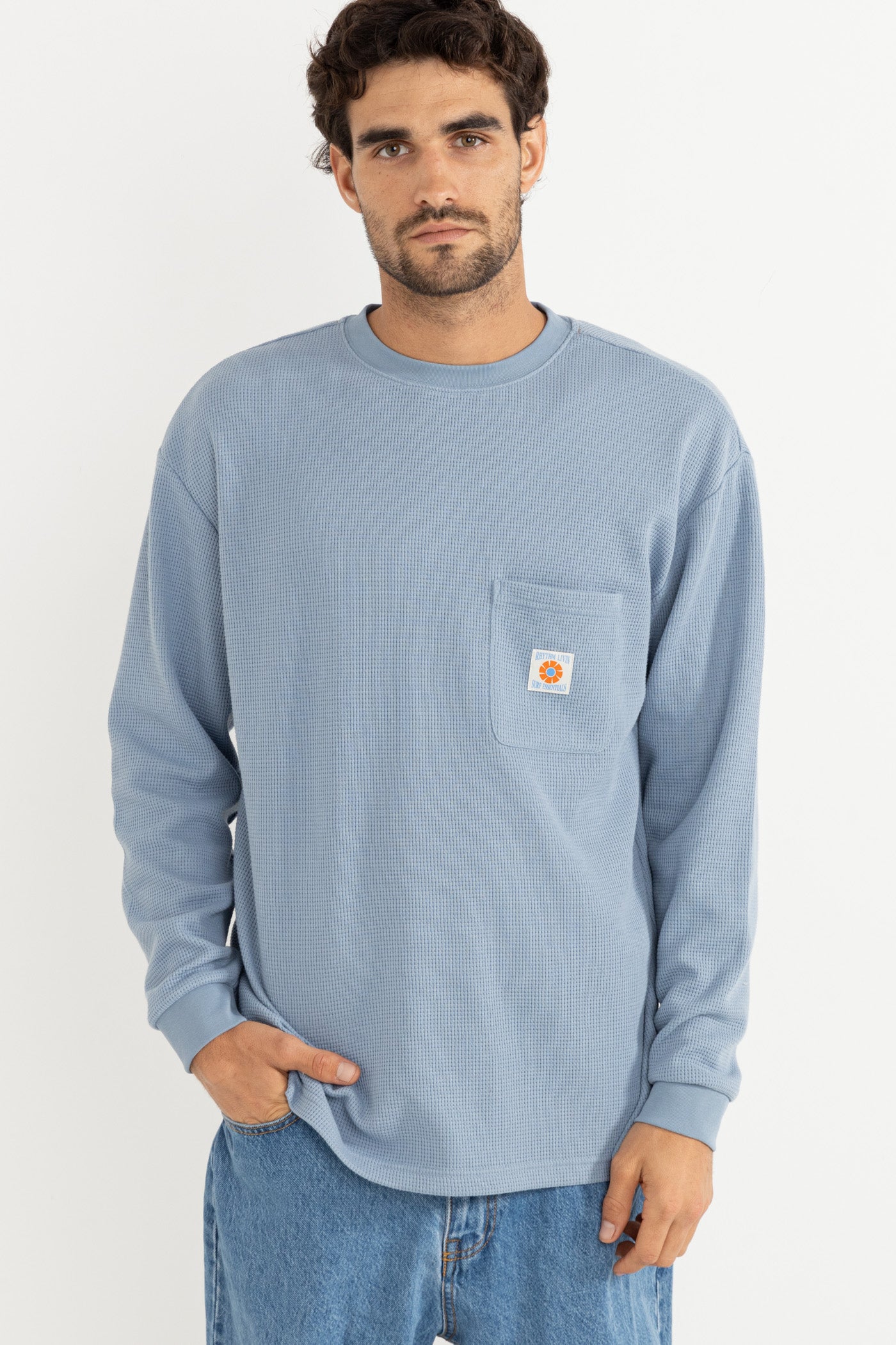 Vintage Pocket Ls Waffle F25