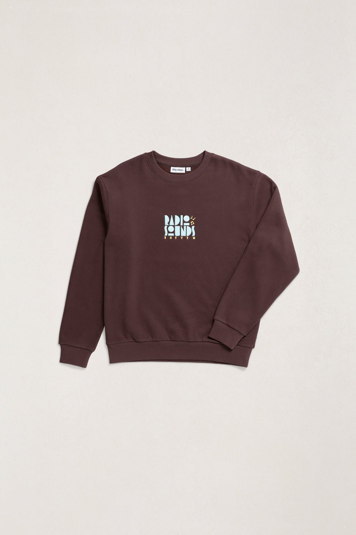 Rhythm Radio Sounds Fleece Crew CHESTNUT
