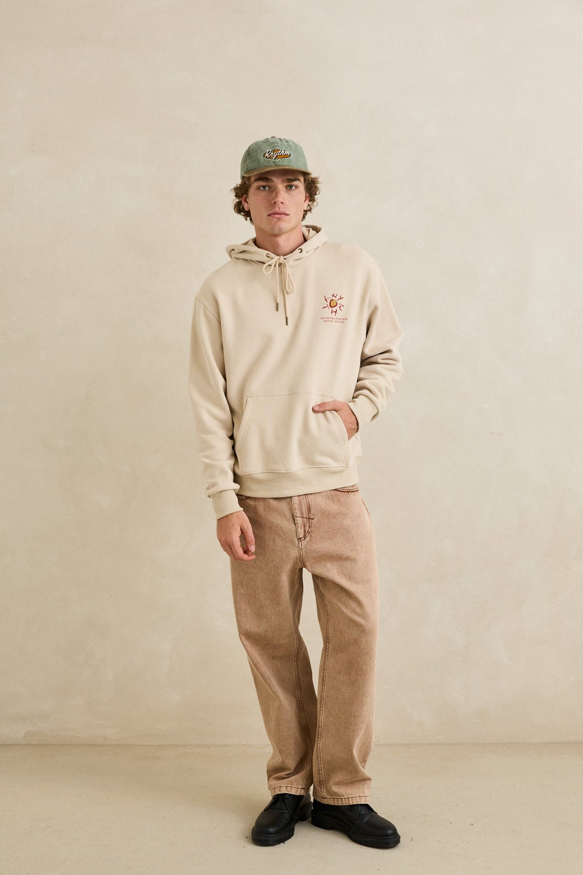 Rhythm Cactus Fleece Hood MOONROCK