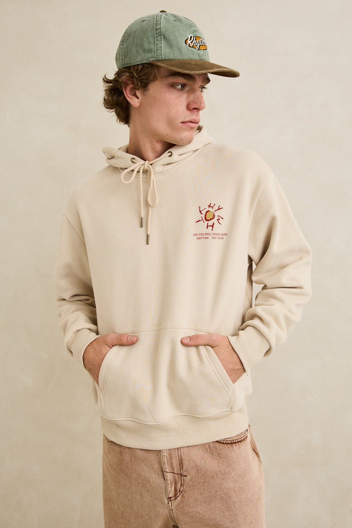 Rhythm Cactus Fleece Hood MOONROCK