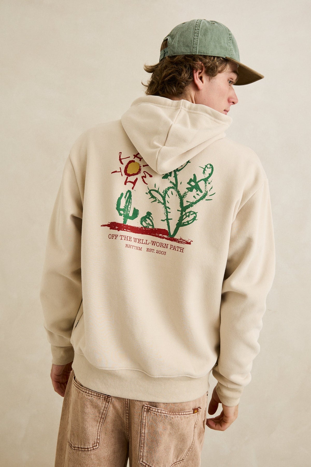 Rhythm Cactus Fleece Hood MOONROCK