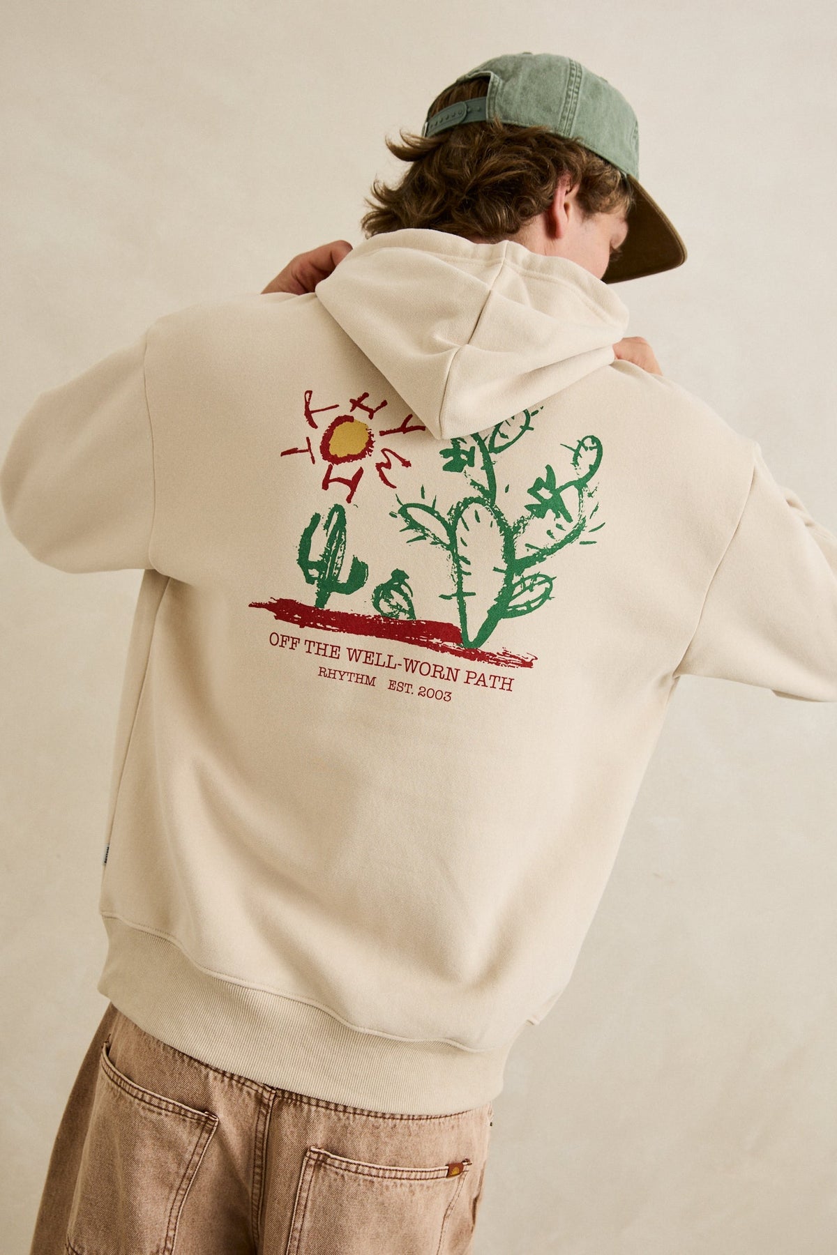 Rhythm Cactus Fleece Hood MOONROCK