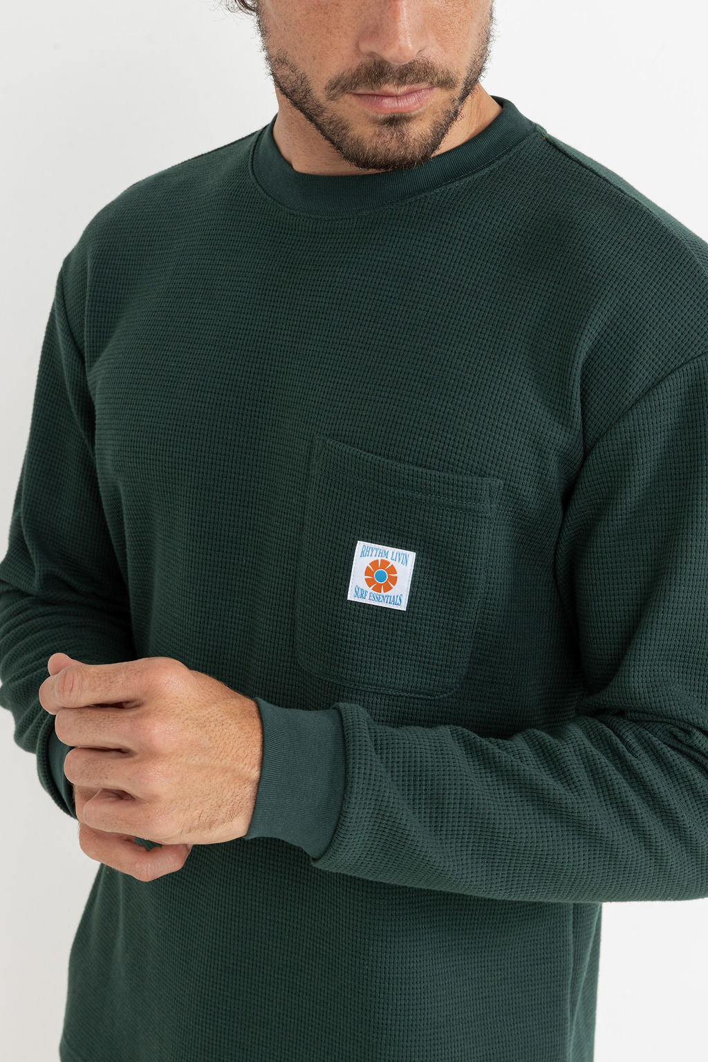 Vintage Pocket LS Waffle