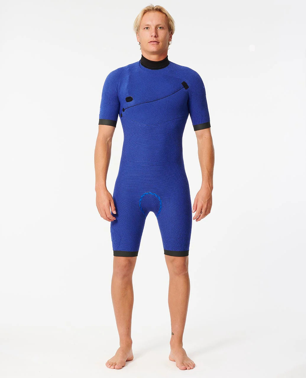 חליפת גלישה קצרה לגברים E-bomb 2/2mm Zip Free Short Sleeve Springsuit