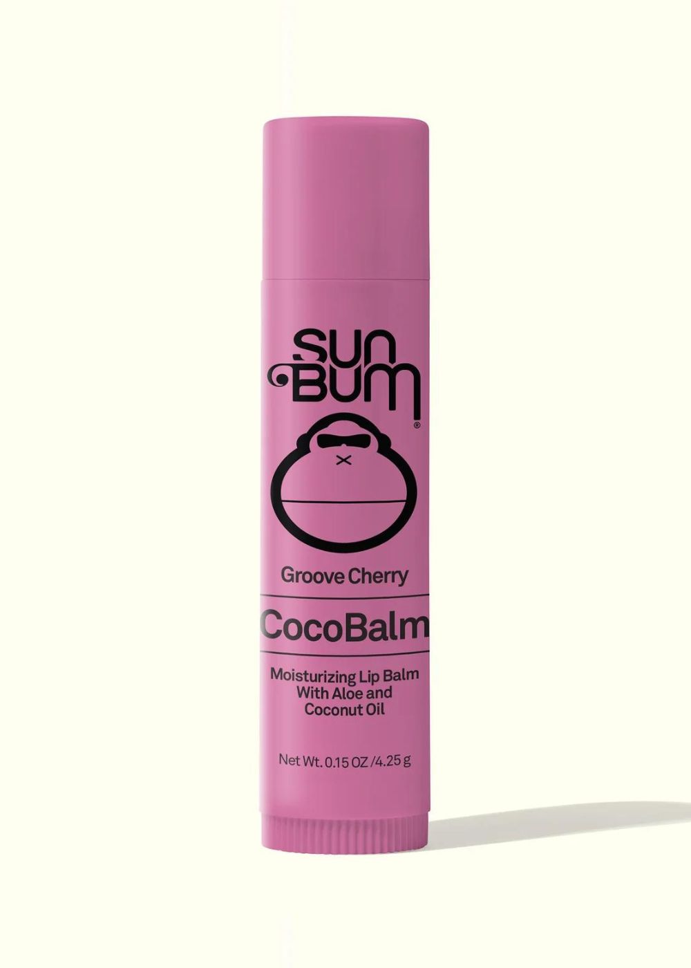 Sun Bum CocoBalm  Moisturizing Lip Balm – Groove Cherry  4.25 G שפתון לחות - גרוב
