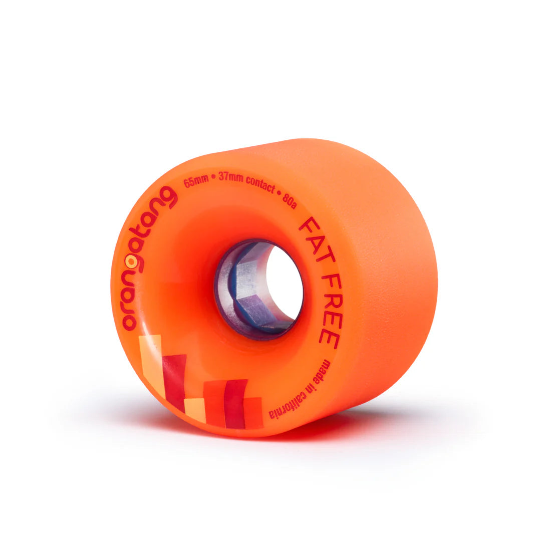 Orangatang 65mm Fat Free, 80a Orange