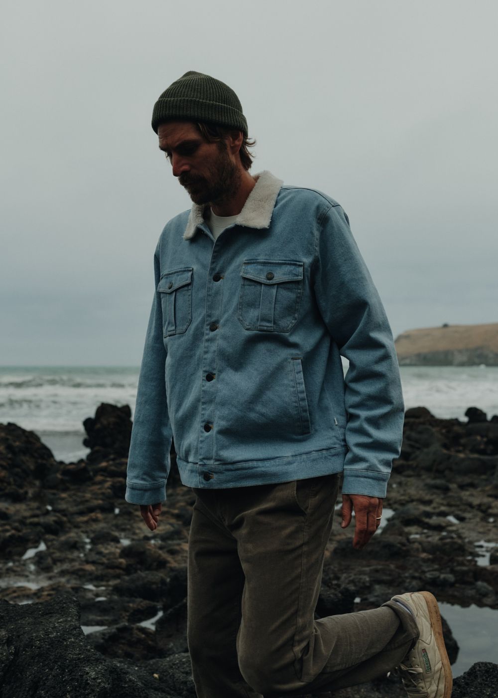 Harris Denim Jacket - ג׳קט ג׳ינס פרווה