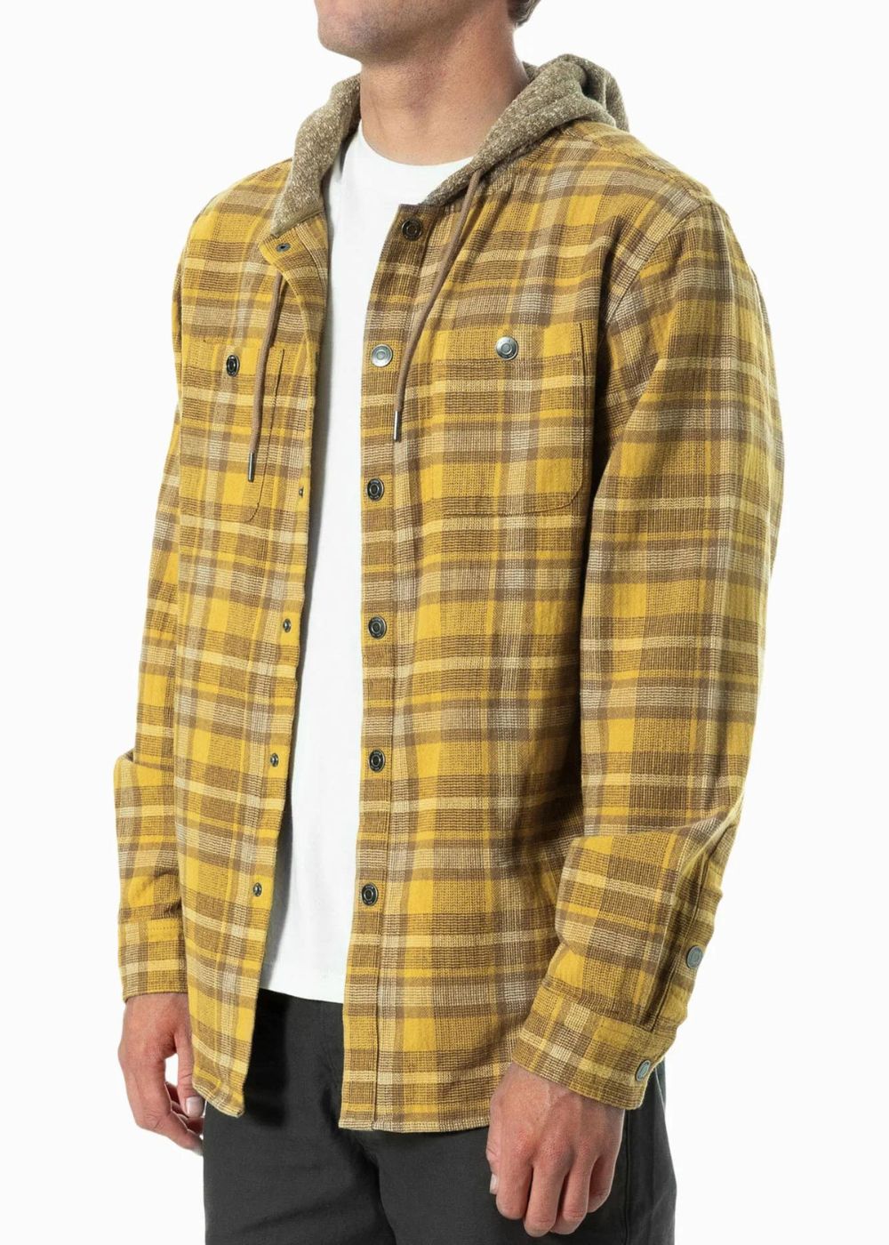 Harold Hooded Flannel - ג׳קט פלנל עם כובע