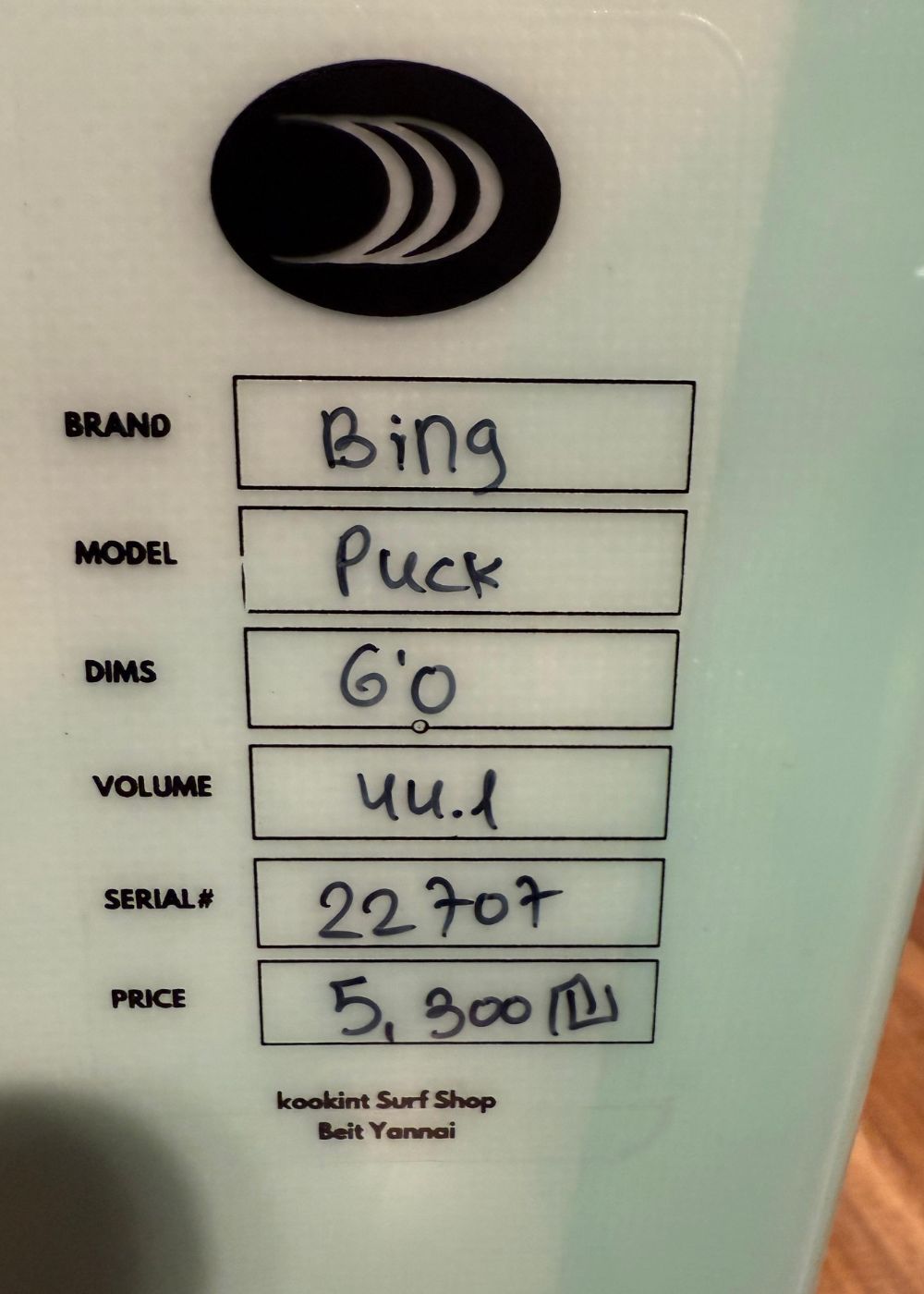 Bing Puck 6'0