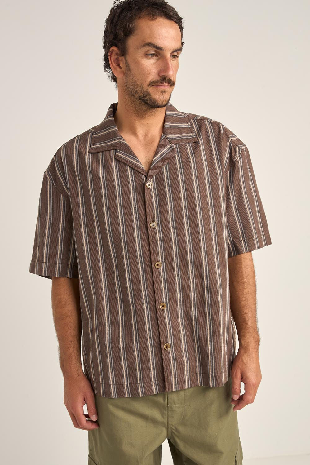 Baja Relaxed Stripe Ss Shirt F25
