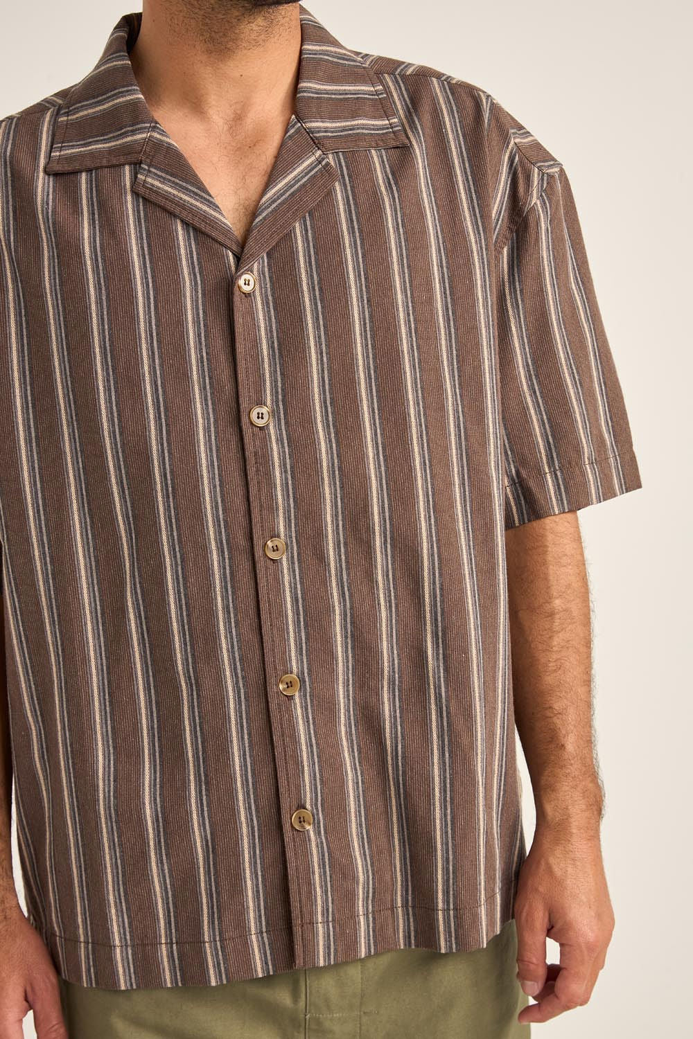 Baja Relaxed Stripe Ss Shirt F25