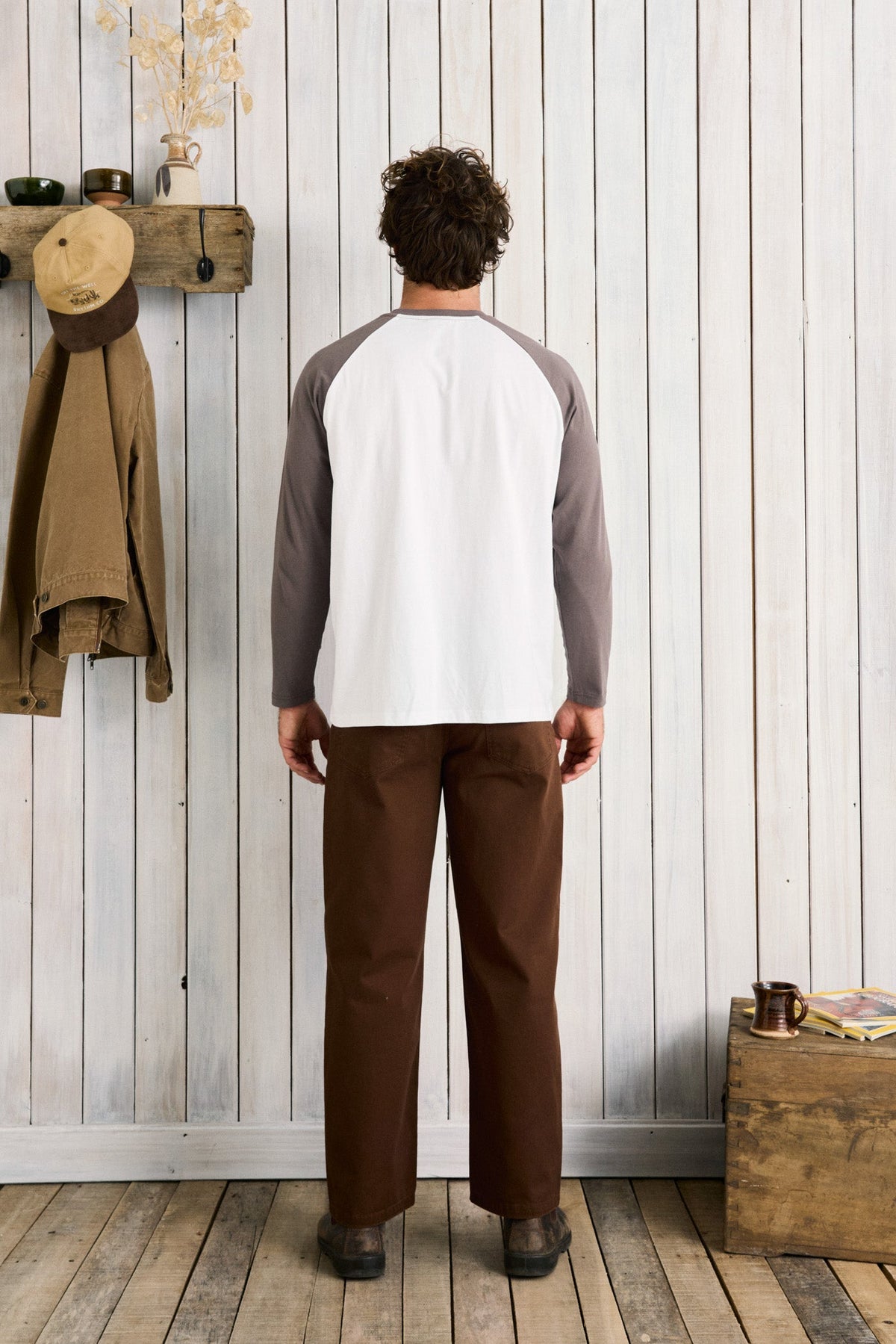 Rhythm Foster Ls T-shirt BONE