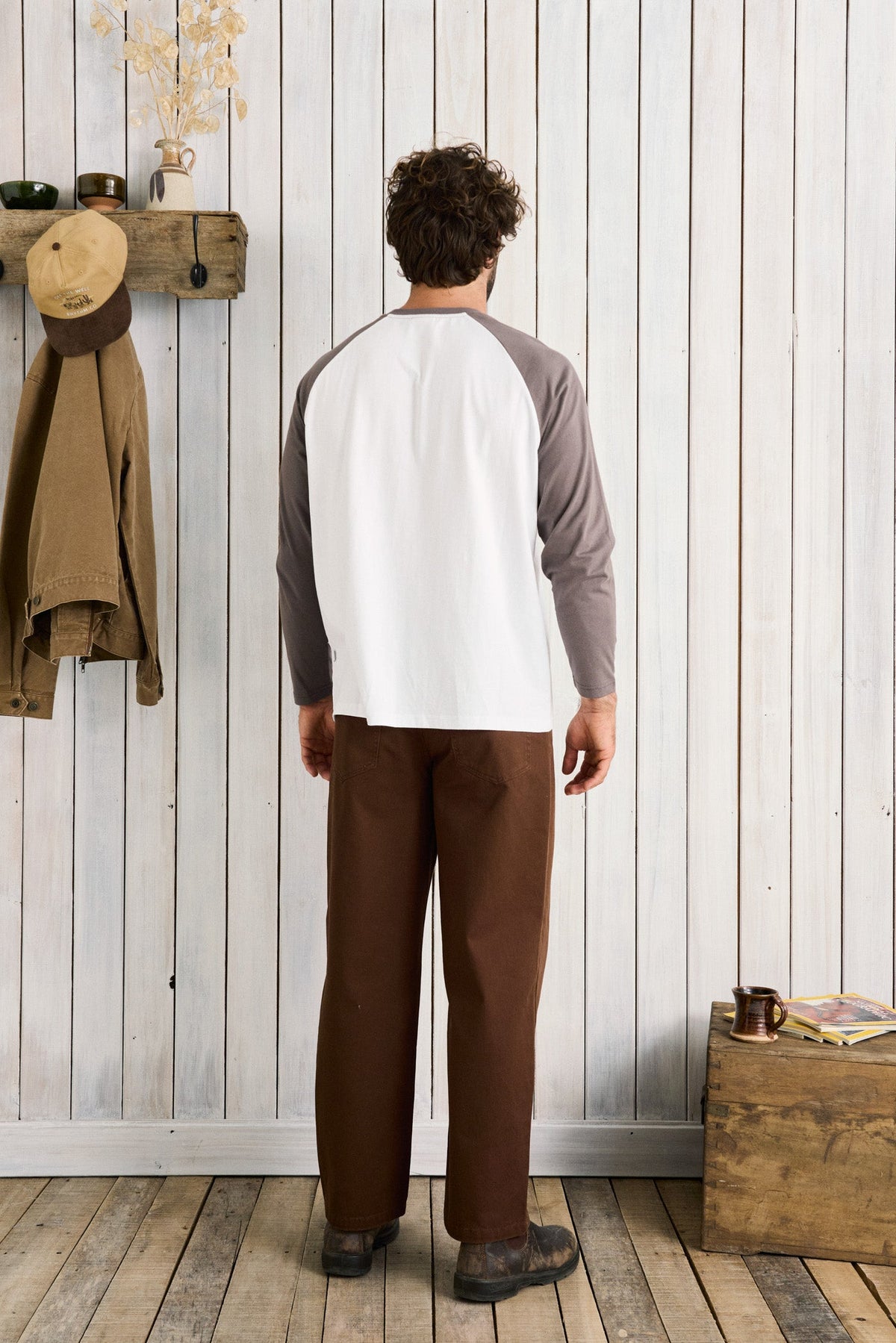 Rhythm Foster Ls T-shirt BONE
