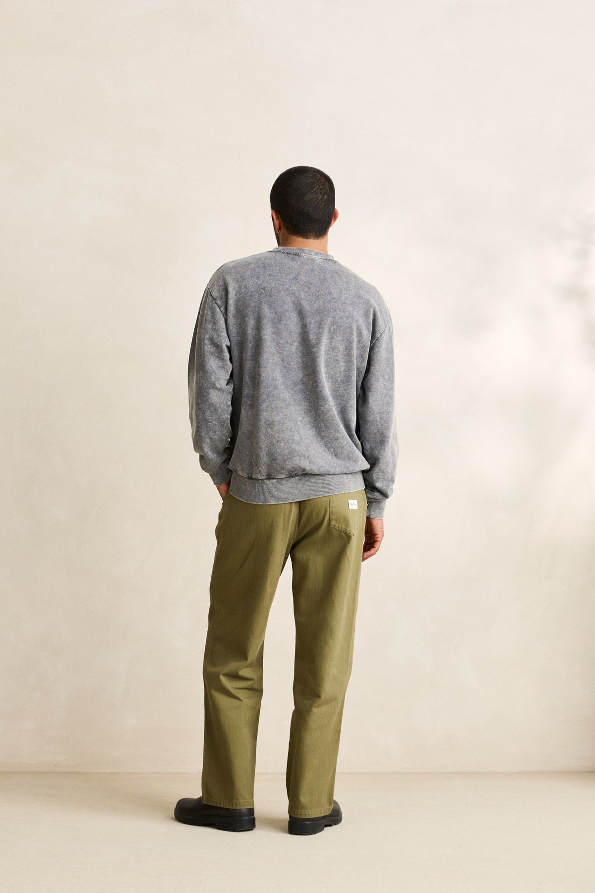 Rhythm Essential Herringbone Jam Pant OLIVE