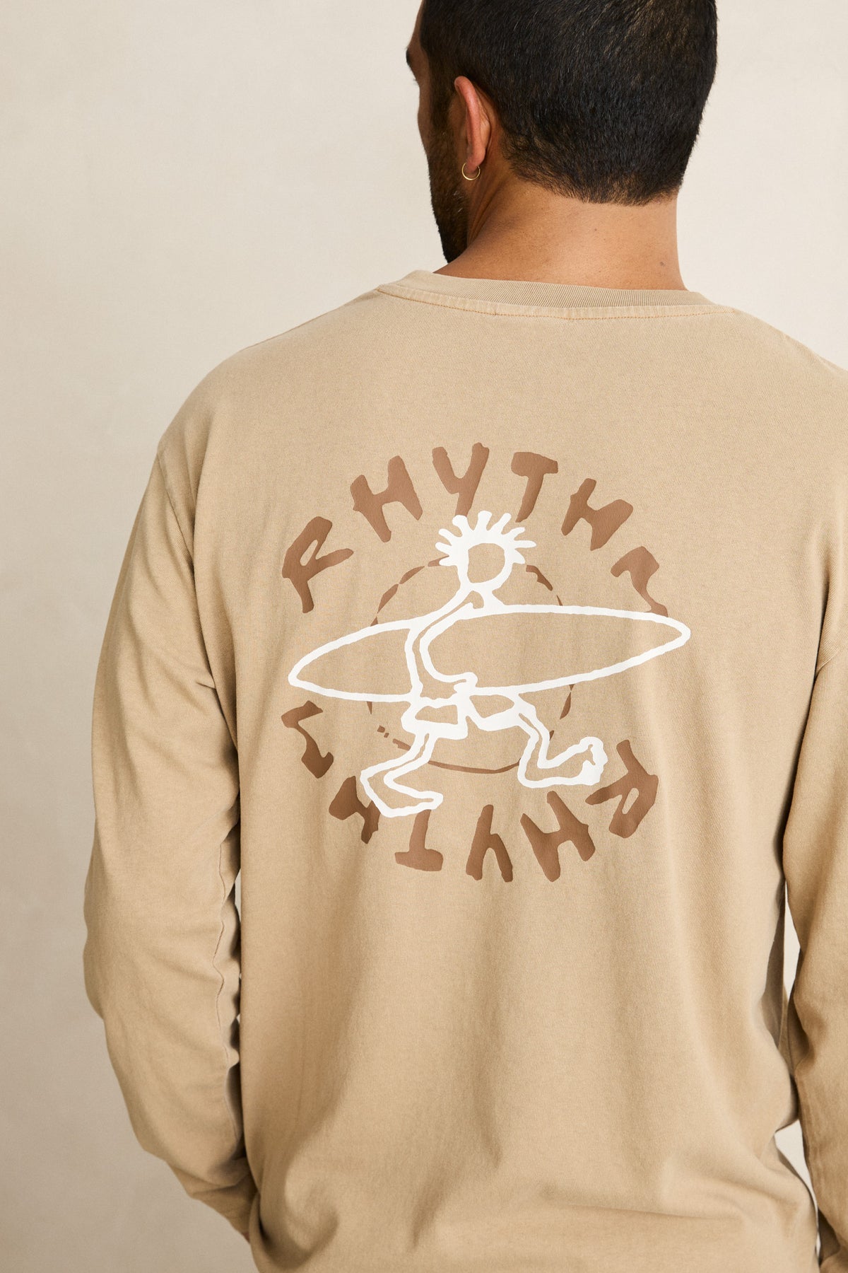 Rhythm Jaunt Vintage LS T-Shirt MACADAMIA