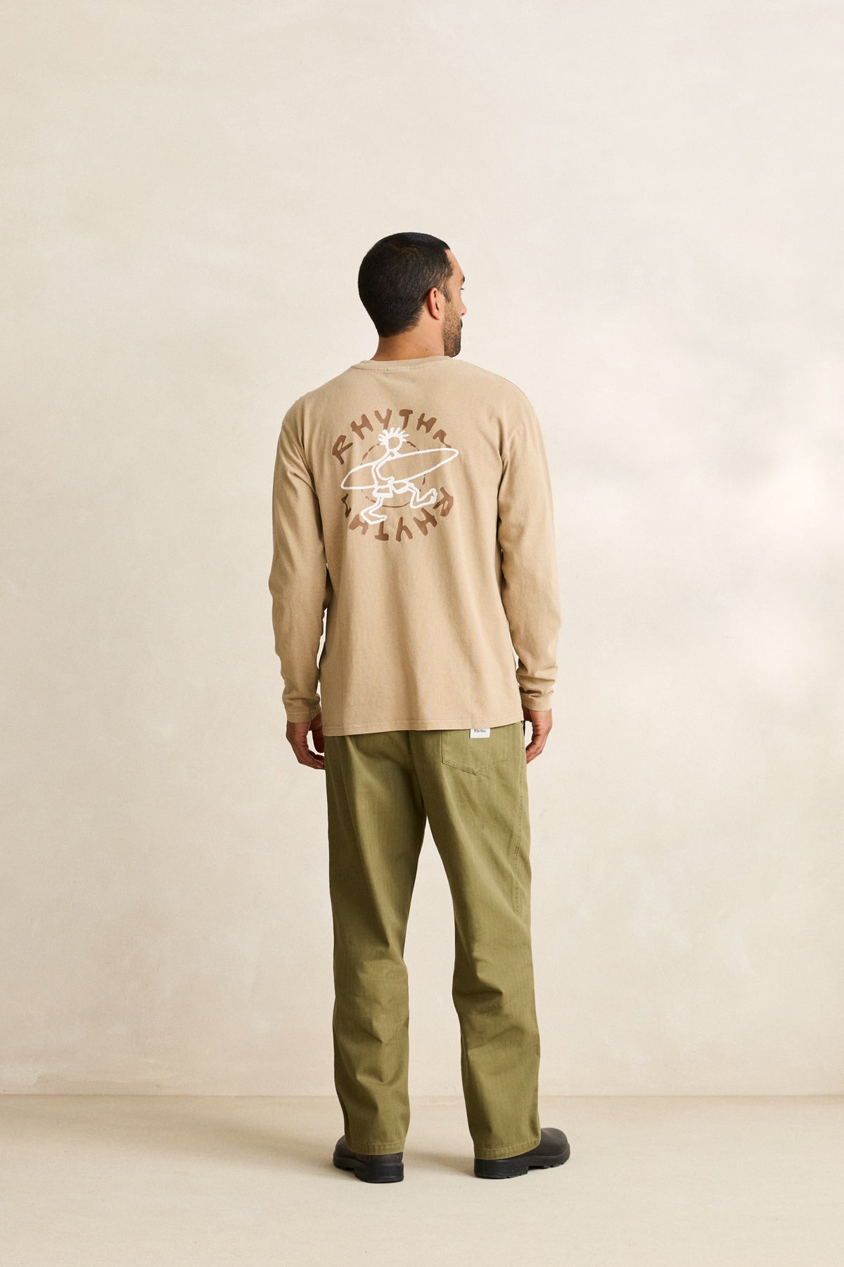 Rhythm Jaunt Vintage LS T-Shirt MACADAMIA