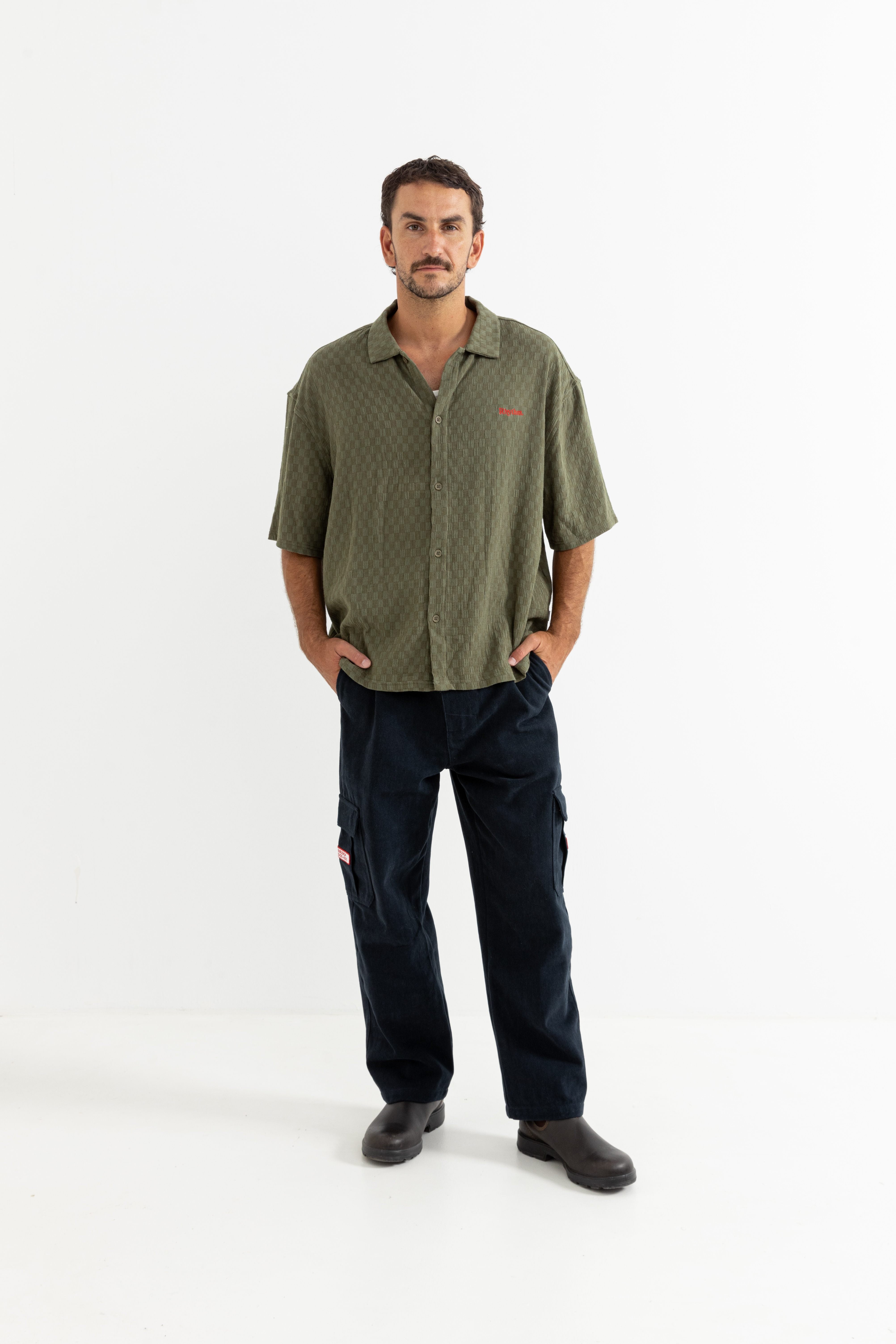 Wash Check Relaxed Ss Shirt