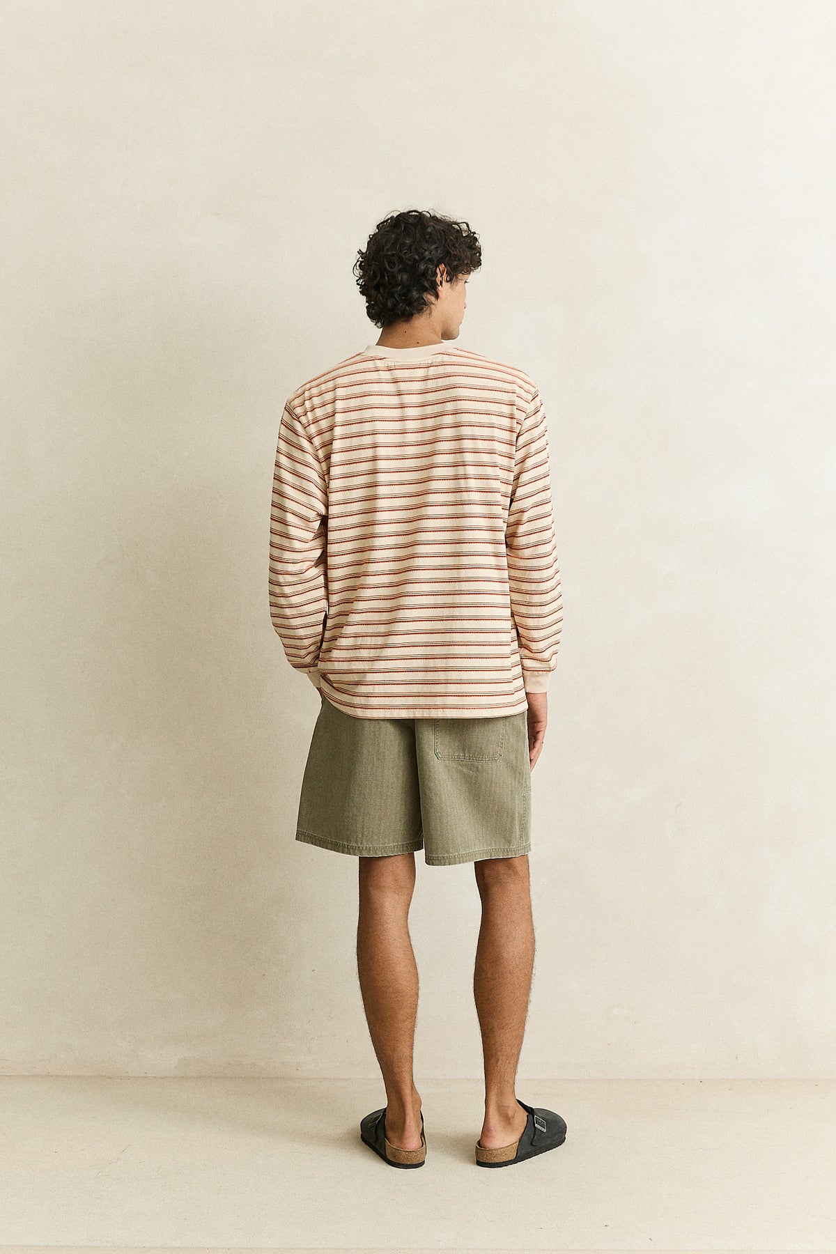 Vintage Stripe LS T-Shirt Natural