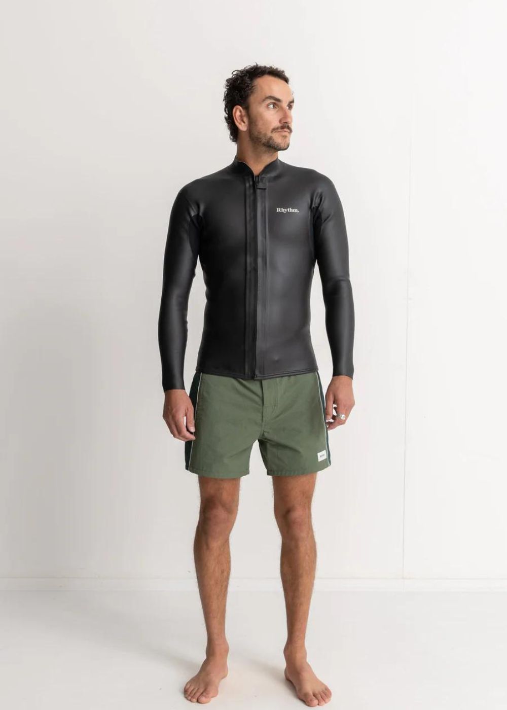 Classic Retro Front Zip Wetsuit Jacket - ווסט גלישה 2ממ עם זיפ קדמי