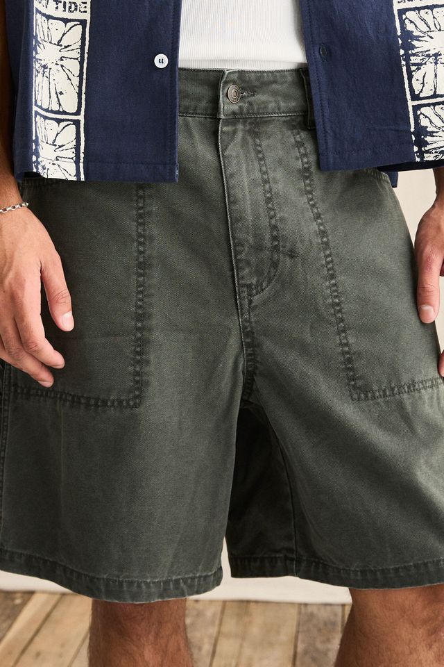 Washed Canvas Short