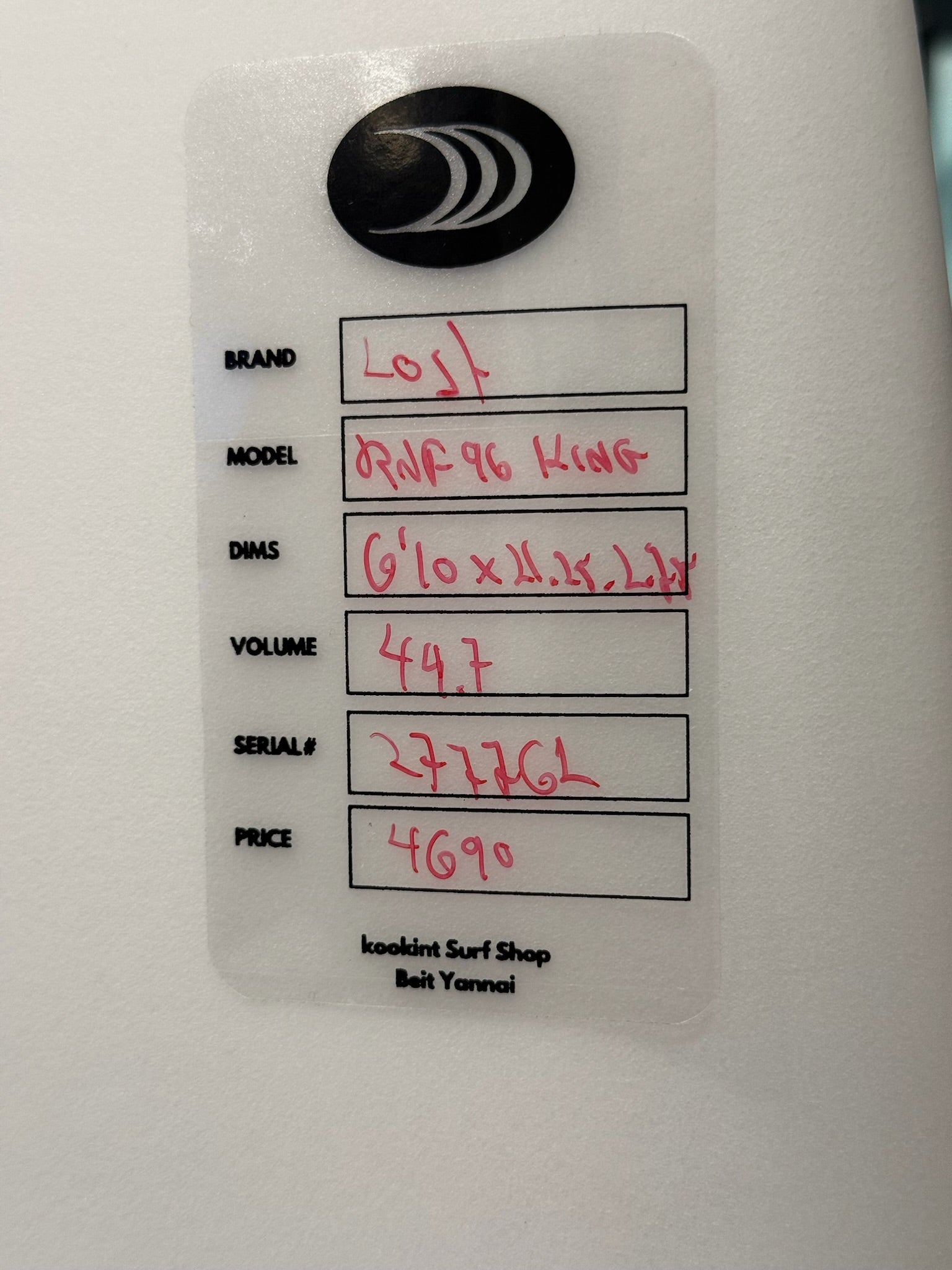 RNF 96 KINGFISH 6.10