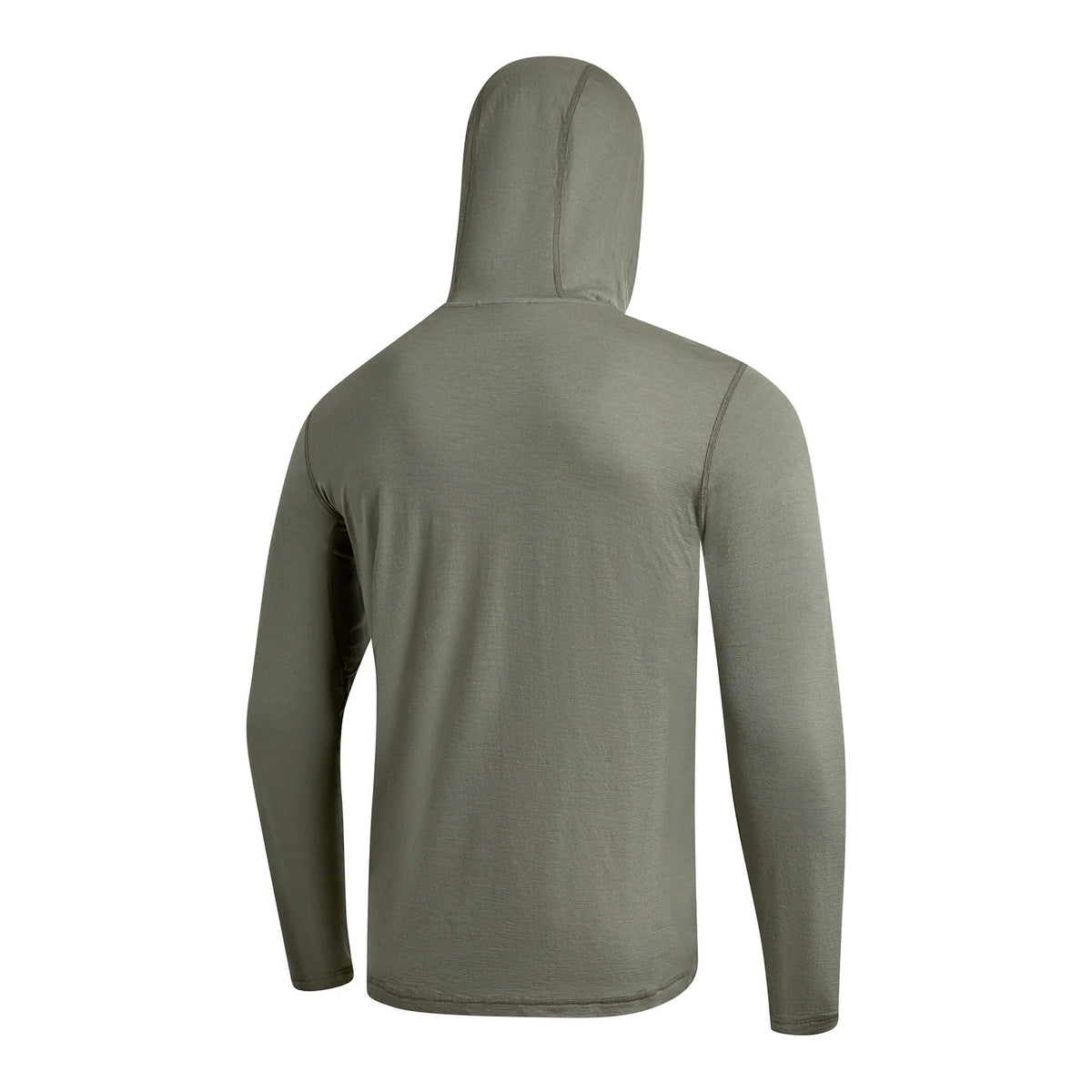 Merino Wool Hooded Long Sleeve Shirt