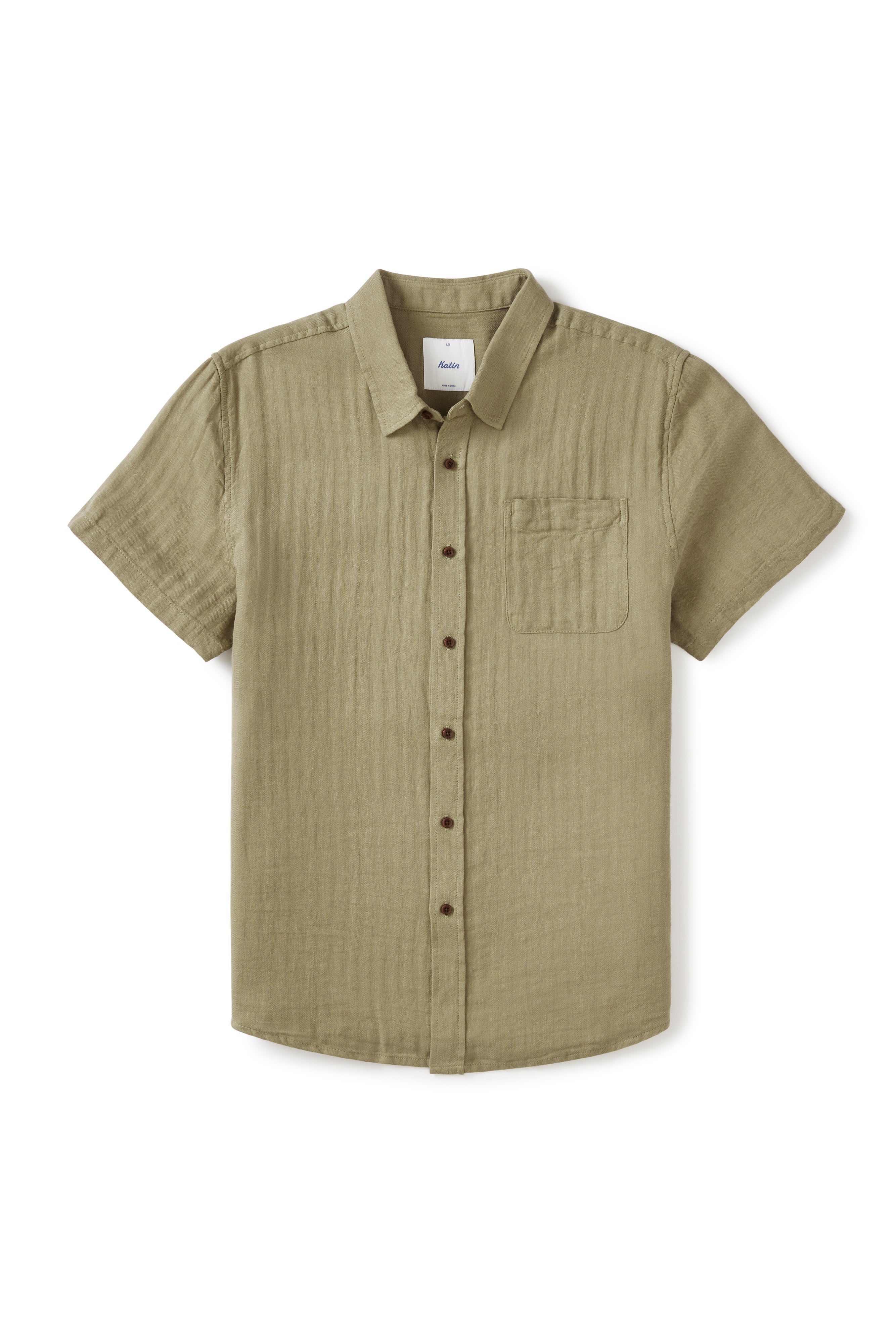Alan Solid Shirt מכופתרת קצרה