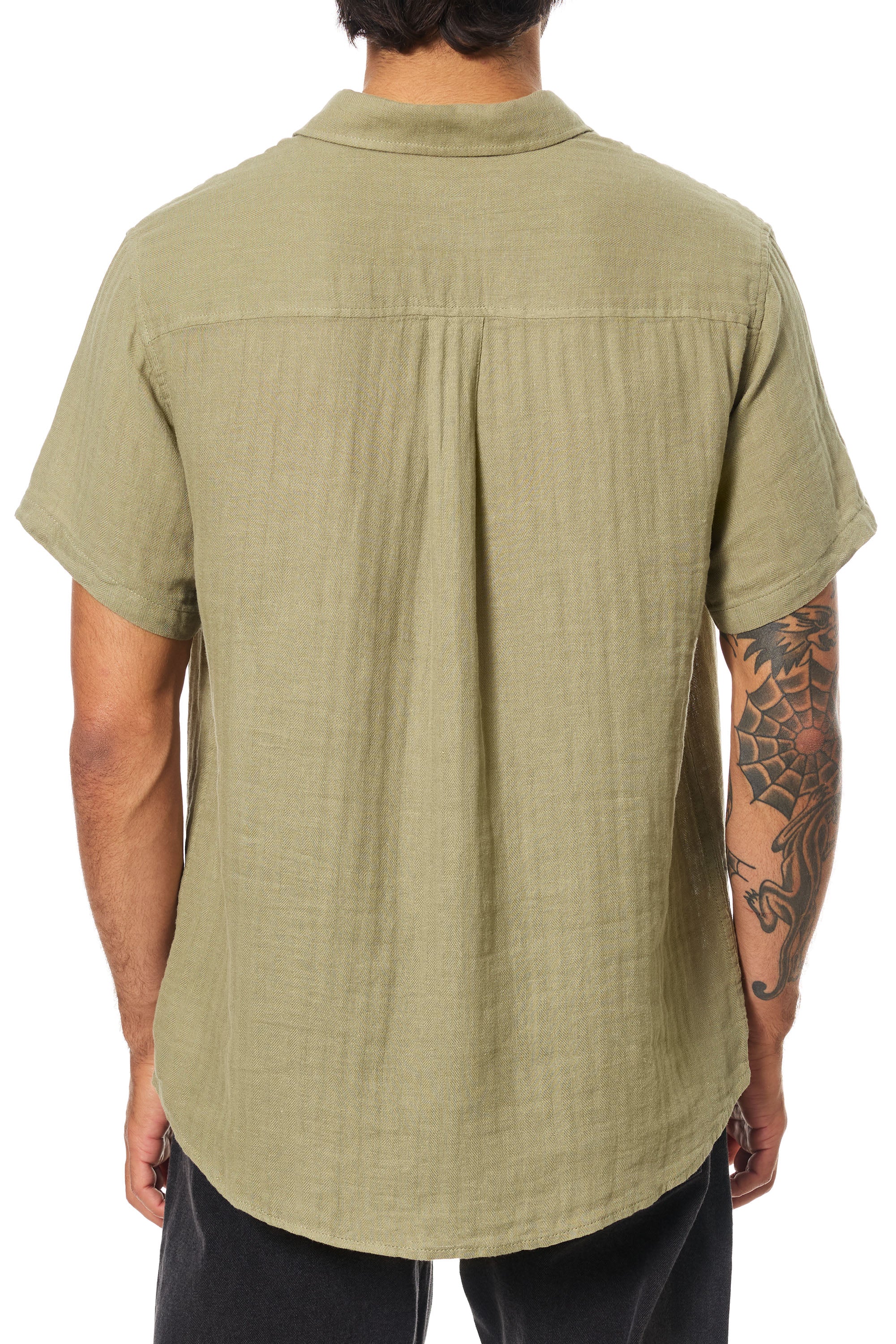 Alan Solid Shirt מכופתרת קצרה