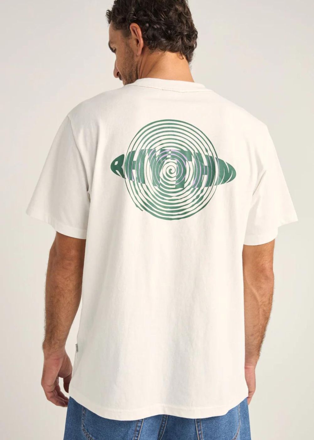 Sound Printed Vintage Ss T-Shirt - טישרט קצרה לבנה סטייל וינטג׳