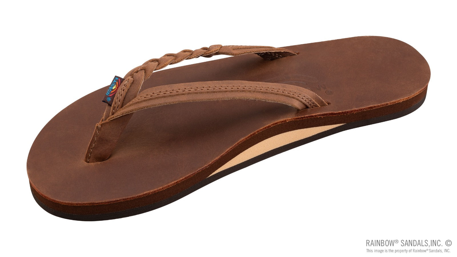 נשים Flirty Braidy Redwood Single Layer Leather