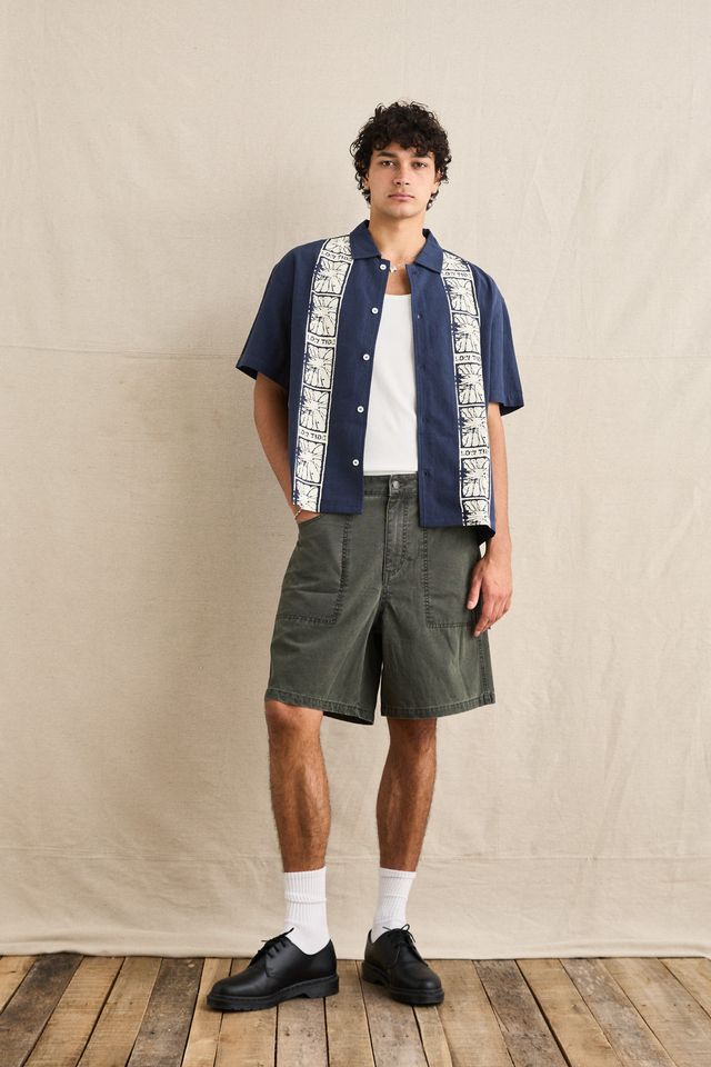 Washed Canvas Short