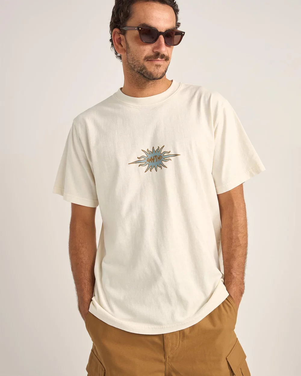 Flame Printed Vintage Ss T-Shirt