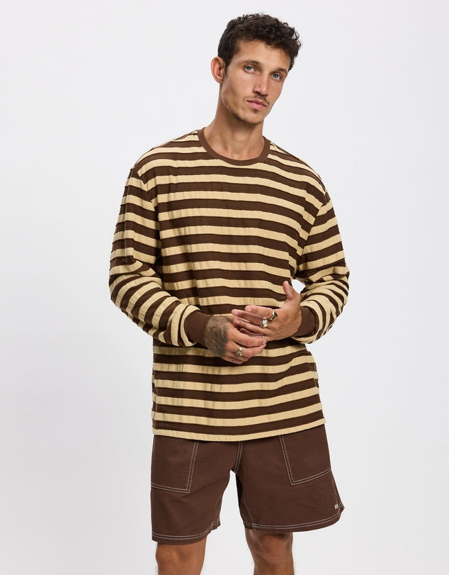 Textured Stripe Ls T-Shirt