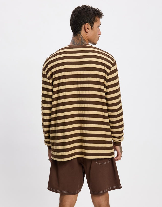 Textured Stripe Ls T-Shirt