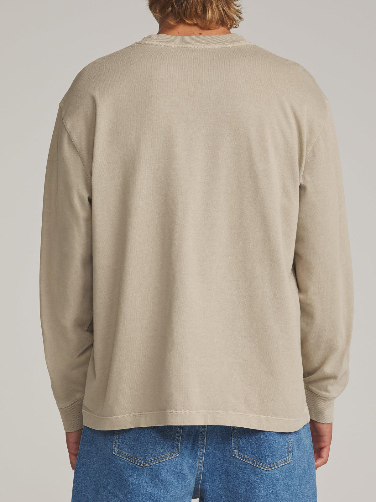 Box Fit Ls Tee – TAUPE VINTAGE WASH – 4