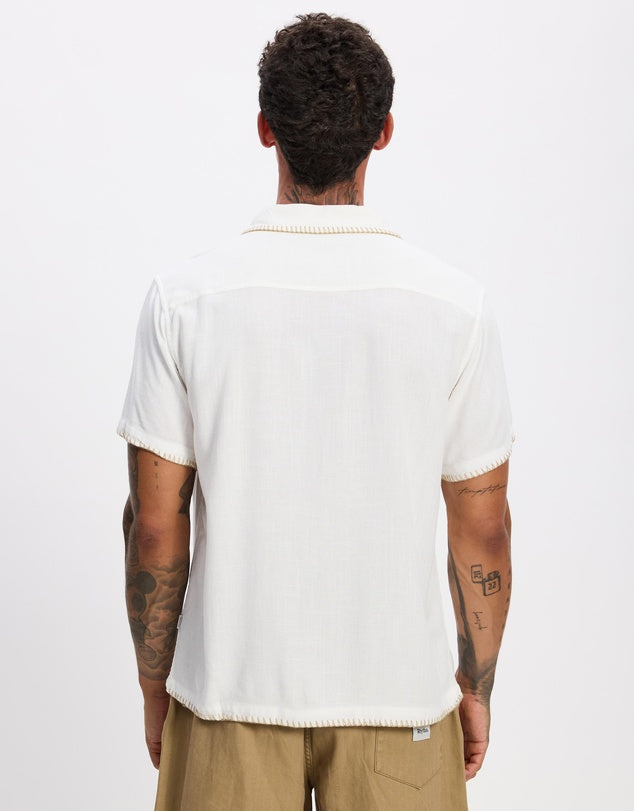 Linen Whip Stitch SS Shirt