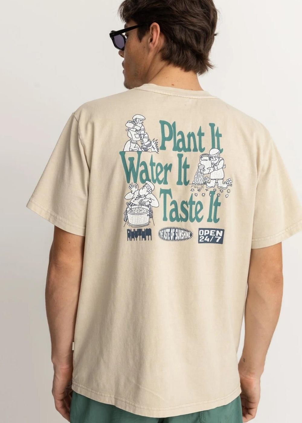 Taste It Vintage T-Shirt - טישרט 100% כותנה אורגנית צבע אבן