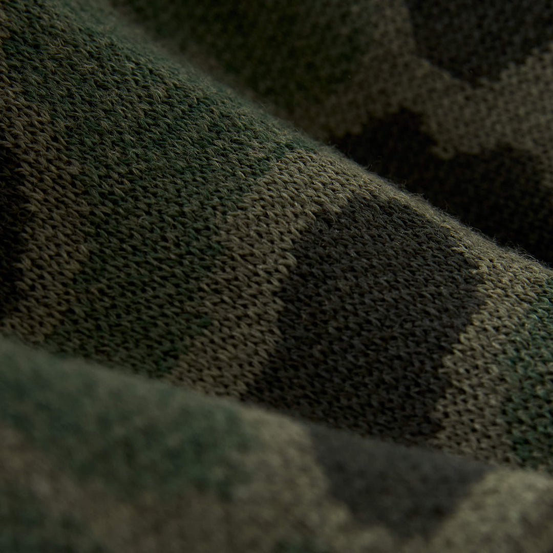 Jacquard Logo Beanie – Mountain Camo, detail