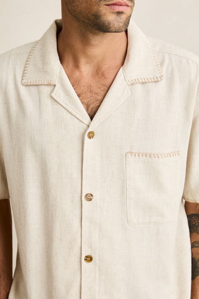 Relaxed Whip Stitch Ss Shirt