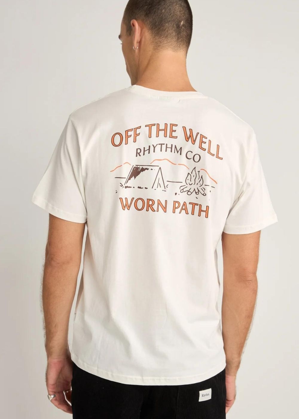 Wilderness T-Shirt - טישרט 100% כותנה אורגנית דגם ווילדרנס צבע_vintage_white