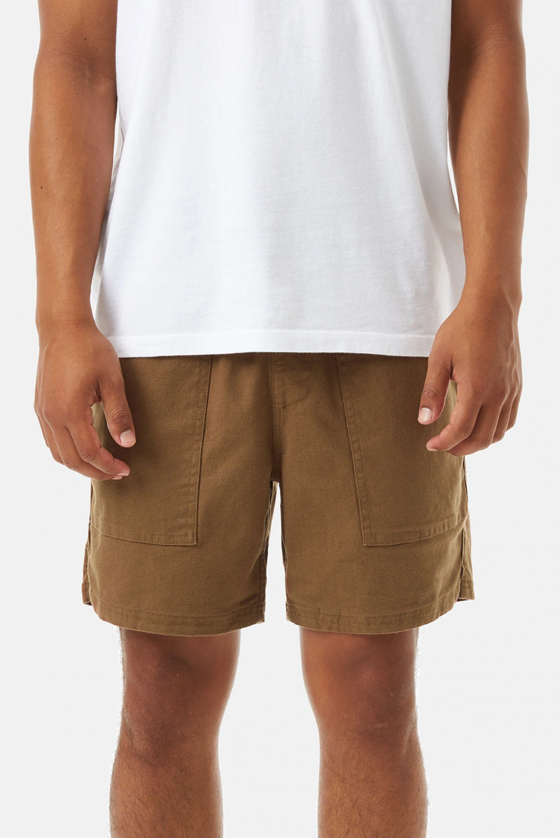 Trail Cord Short Umber - מכנסים קצרים מבד קנווס חום