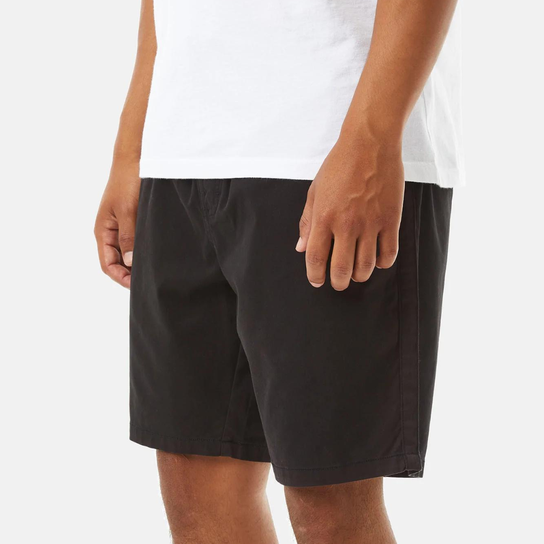 Patio Short - מכנסי כותנה קצרים שחורים