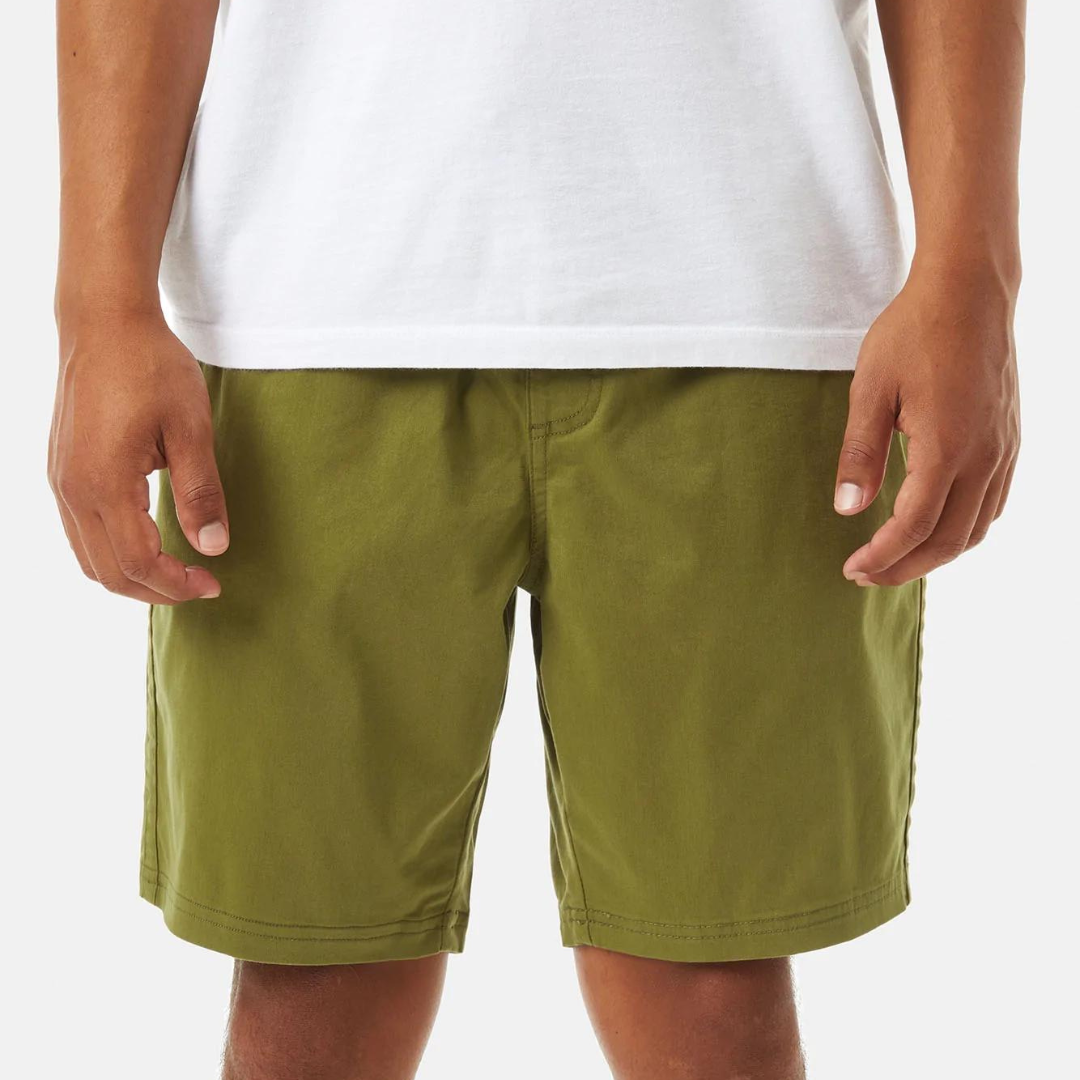 Patio Short - מכנסי כותנה קצרים ירוקים