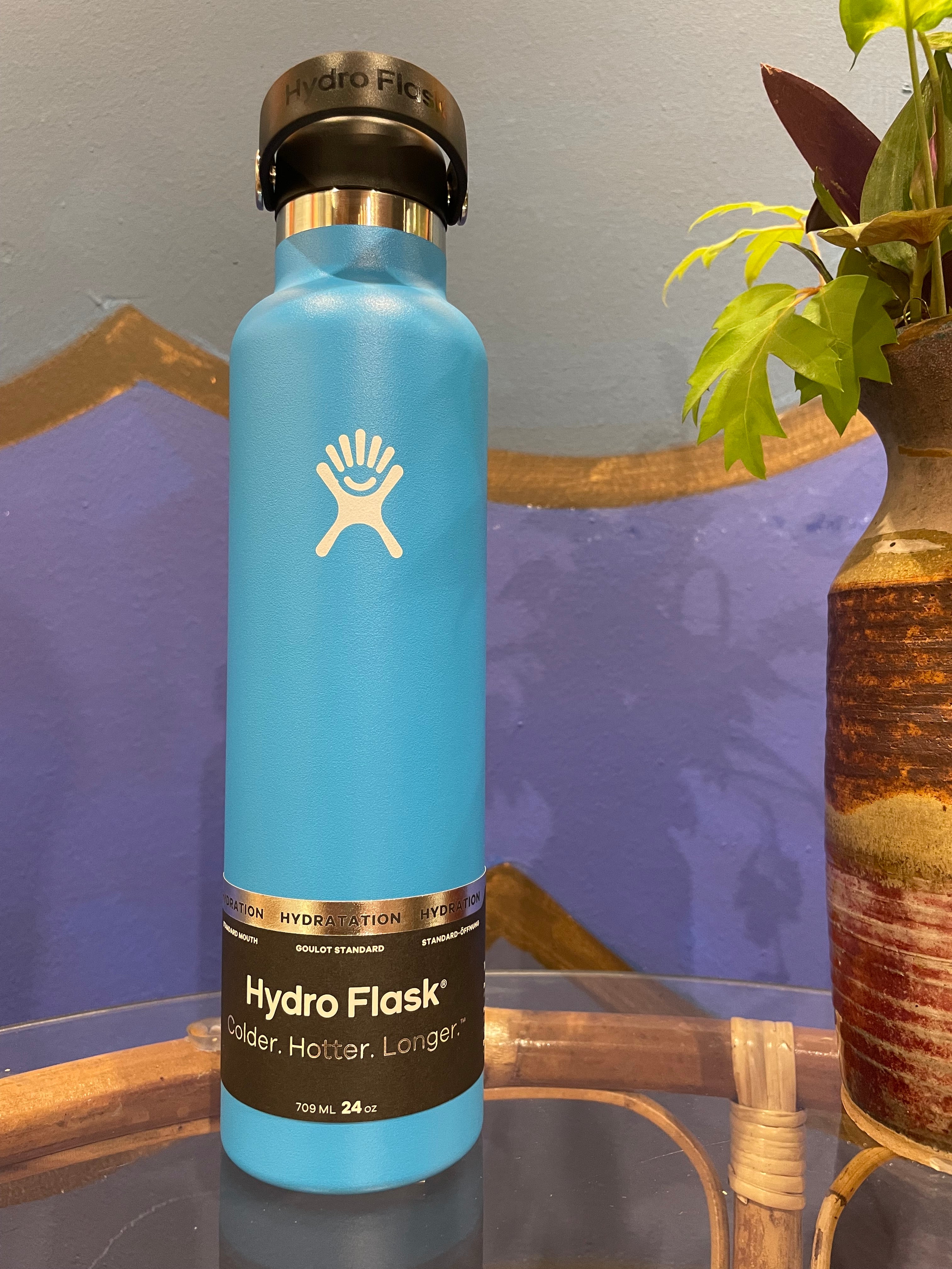 כחול פסיפיק פיה צרה (רגילה) נפח 709 מ״ל - HYDRO FLASK